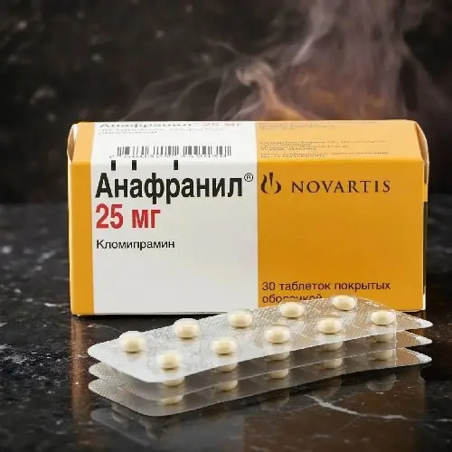 Анафранил 25мг. [Трициклический антидепрессант]